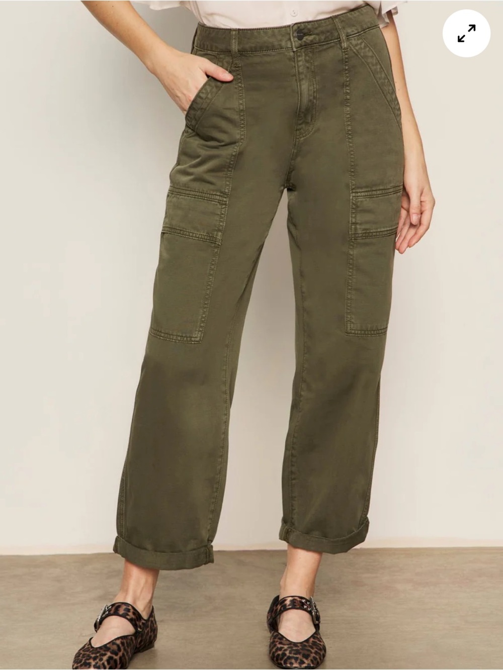 SANCTUARY BOYFRIEND UTILITY PANT KALAMATA NWT - Picture 1 of 17